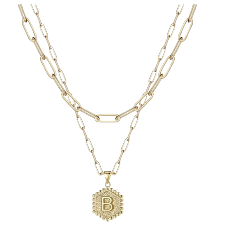 Dainty Gold Initial Necklace
